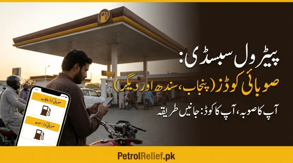 Petrol Subsidy Province Codes
